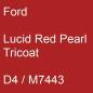 Preview: Ford, Lucid Red Pearl Tricoat, D4 / M7443.